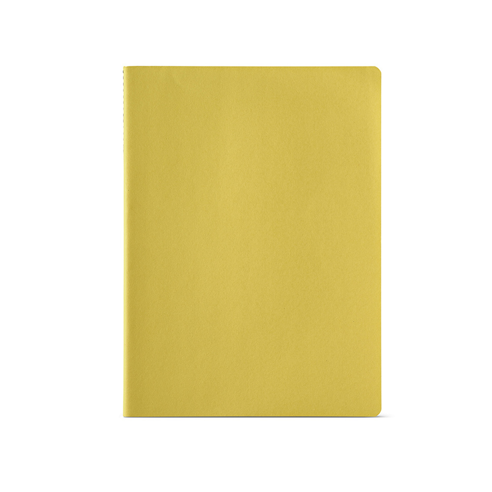 Carnet de notes carton recyclé A4 personnalisé Bronte Jaune foncé